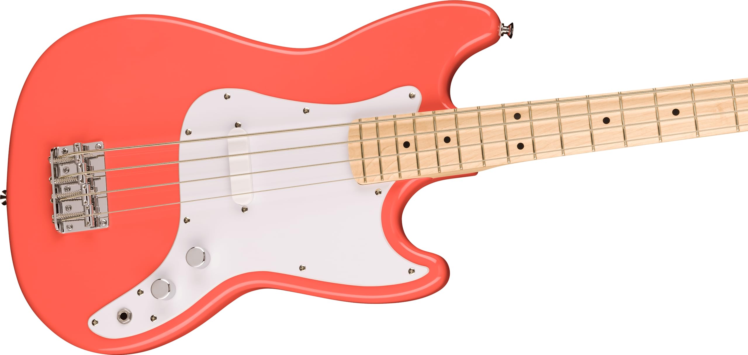 Squier Squier Sonic Bronco Bass, Tahitian Coral, Maple Fingerboard